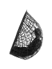 Beliani Hängesessel ALATRI in Schwarz/Grau - (W) 94 x (H) 108 x (L) 96 cm