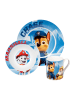 Paw Patrol 3-teiliges Paw Patrol Frühstücksset - Teller, Schale & Tasse in Mehrfarbig