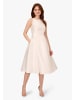 Adrianna Papell Cocktailkleid Sleeveless Tea Length Dress in ivory