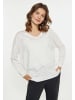 usha BLACK LABEL Damen Pullover in Wollweiss