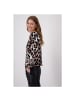 monari Pullover in milk chocolate gemustert