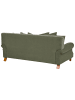 Beliani 2-Sitzer Sofa EIKE in Grün/Braun - (W) 186 x (H) 82 x (L) 102 cm