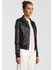 H.I.S Lederjacke mit Hemdkragen in MILKY BLACK