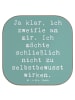 Coaster Spruch Selbstzweifel Charm mit Spruch in Meeresbrise