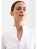 Seidensticker Kelchkragenbluse Slim in Weiß