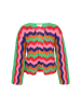 IZIA Cardigan in blue multicolor