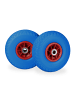 relaxdays 8x Sackkarrenrad "3.00-4" in Blau/ Rot