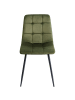 Beliani 4er-Set Esszimmerstuhl POWELL in Grün/Schwarz