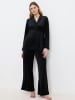 Triumph Morgenmantel Sensual Velour Robe Top in Black