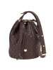 DuDu Filicudi Beuteltasche Leder 14 cm in coffee brown