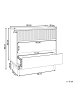 Beliani Kommode WALES in Braun - (W) 80 x (H) 80 x (L) 40 cm
