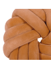 Beliani Dekokissen AKOLA in Braun - (W) 31 x (H) 11 x (L) 31 cm