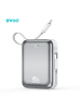 Wisam BWOO Powerbank P77 45W, 10000 mAh mit USB-C- und Lightning-Kabel, grau