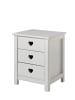 58 aufm Kessel NACHTSCHRANK Kamila 45x40x55 aus MDF in Weiß