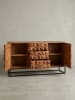 KADIMA DESIGN Sideboard 145x81x45 cm Massivholz / Metall Anrichte, Kommode