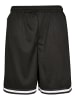 Urban Classics Urban Classics Herren Premium Stripes Mesh Shorts in black