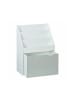 relaxdays Kinderregal in Weiß/ Grau - (B)50,5 x (H)70 x (T)28 cm