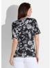 GOLDNER Kurzgröße:  Shirt Shirt in schwarz / weiß / gemustert