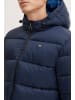 BLEND Dicke Winterjacke Wattiert Outdoor Parka mit Kapuze in Blau