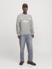 Jack & Jones Strickpullover in Light Grey Melange