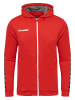 Hummel Reißverschluss Kapuzenpullover Hmlauthentic Kinder in TRUE RED