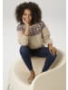 Aniston CASUAL Strickpullover in natur-blau-terrakotta