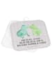 Mr. & Mrs. Panda Topflappen Frosch Liebe mit Spruch in Grau Pastell