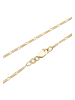 Elli Halskette 925 Sterling Silber Herz, Figaro in Gold