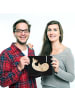 Mr. & Mrs. Panda Mauspad Robbe Liegen ohne Spruch in Schwarz