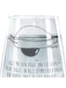Mr. & Mrs. Panda Trinkglas Avocado Yoga mit Spruch in Transparent