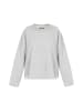 DreiMaster Damen Oversize Sweatshirt in Hellgrau Melange