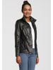 H.I.S Bikerjacke Lederjacke mit Stehkragen in MILKY BLACK