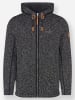 WITT WEIDEN Strickfleecejacke in schwarz-meliert