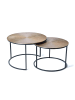 Giner y Colomer 2er Set Tische Wohnzimmer in Bronze