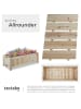 tectake Pflanzenkasten Blomster, klappbar, 30l, inkl. Folie, 70x30x25cm