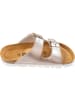 Palado Plateau-Pantoletten Korfu PL Metallic in Beige