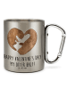 Mr. & Mrs. Panda Kaffeetasse Otter Valentine mit Spruch in Silber