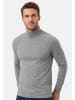 Ragman Rollkragenshirt Basic in Grau-melange