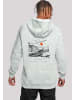 F4NT4STIC Hoodie Escape Discover the World Town Train Station in grau meliert