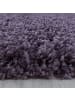 KADIMA DESIGN Teppich Hochflor Shaggy Uni-Look Polypropylen Wohnzimmer in VIOLETT