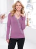 Sieh an! Langarm-Pullover in violett