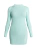 myMo Damen Strickkleid Mini in Lagune Minze