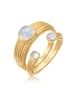 Elli Ring 925 Sterling Silber Ring Set in Gold