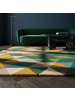 KADIMA DESIGN Wollteppich Kurzflor DERWENT Geometrisch Naturfaser Wohnzimmer
