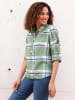 WITT WEIDEN Flanellbluse in eucalyptus-ecru-kariert
