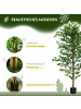 HOMCOM Künstliche Ficus-Pflanze-Ø17,5 x 180H cm-Grün