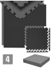 eyepower Matte EVA-014 50x50cm 2cm Schwarz Grau 4 Matten / Set schwarz