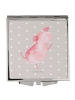 Mr. & Mrs. Panda Handtaschenspiegel quadratisch Axolotl Tanzen o... in Grau Pastell