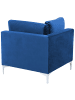 Beliani Sofaelement EVJA in Blau - (W) 85 x (H) 84 x (L) 85 cm