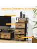 HOMCOM Kommode-44L x 29B x 92H cm-Rustikal-Braun